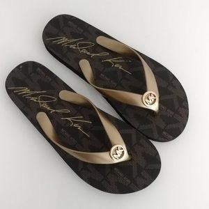 Michael Kors Brow Flip Flop Sandals